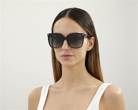 gucci black gg0022s cat eye sunglasses|Gucci women's gg0022s 57mm sunglasses.